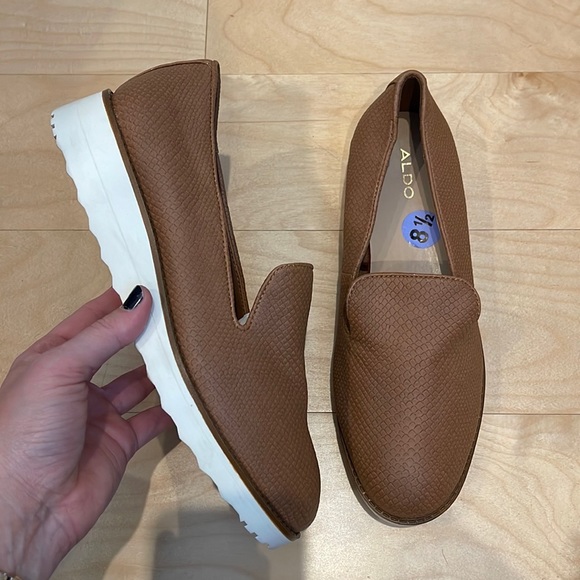 Aldo Shoes - NEW Aldo Faux Snake Platform Loafers Size 8.5